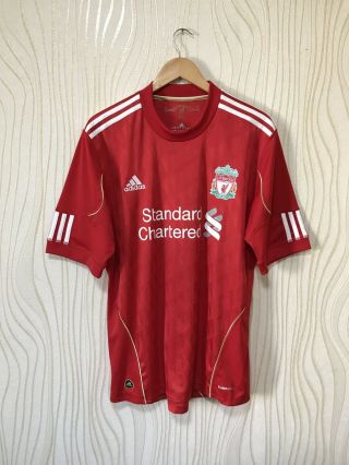 Liverpool 2010 2012 Home Football Soccer Shirt Jersey Adidas P96763 Red