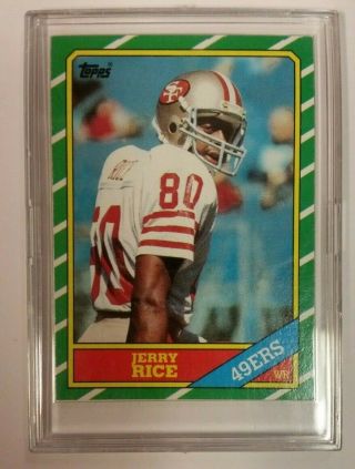 1986 Topps Jerry Rice Rookie Card San Francisco 49ers 161