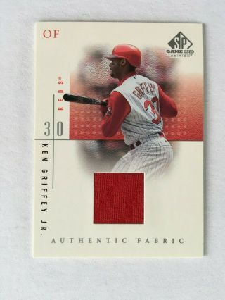 Ken Griffey Jr.  2001 Sp Game Edition Authentic Fabric Kgh Reds Mariners Hof