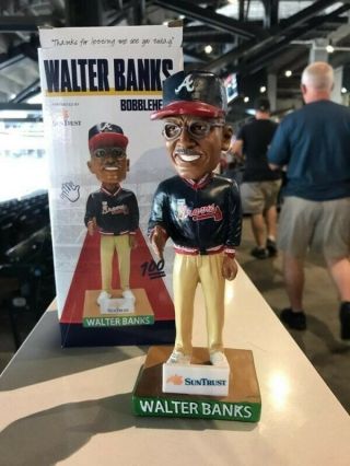 July 5 2019 Walter Banks Atlanta Braves Stadium Giveaway Bobblehead Nib Mlb