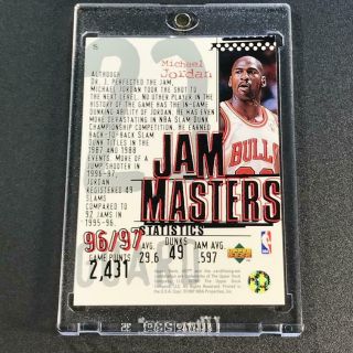 MICHAEL JORDAN 1997 UPPER DECK UD3 15 JAM MASTERS CARD CHICAGO BULLS NBA MJ 2