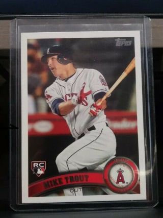 2011 Topps Update Us175 Mike Trout Rc Rookie Card Angels Mvp