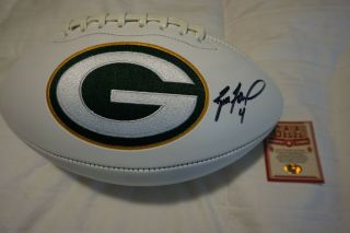 Brett Favre Signed Autographed Green Bay Packers Football