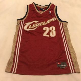 Lebron James 23 Cleveland Cavaliers Nike Jersey Youth Large Sewn/stitched