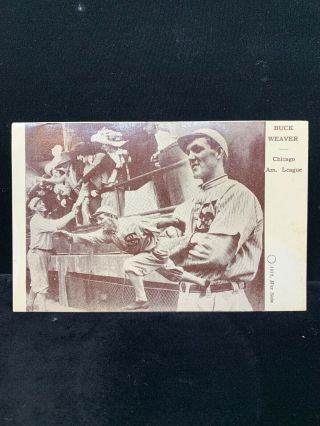 1912 Max Stein Postcard Buck Weaver Chicago American League Black Sox Banned