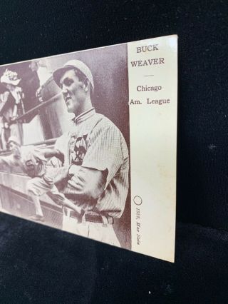 1912 Max Stein Postcard BUCK WEAVER Chicago American League Black Sox Banned 2