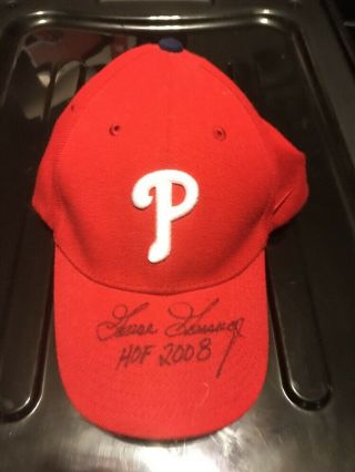Rich " Goose " Gossage Signed Autograph Phillies Hat Hof 2008