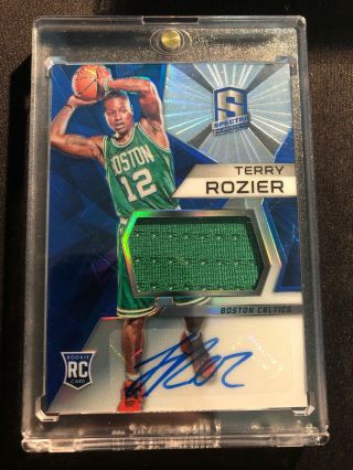 Terry Rozier Boston Celtics 2015 - 16 Panini Spectra Rpa 119 Rookie Patch Auto Rc