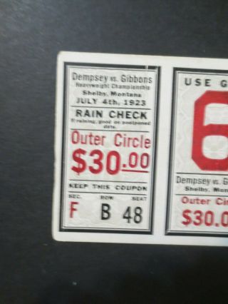 ORIG JULY 4,  1923 $30.  TICKET 
