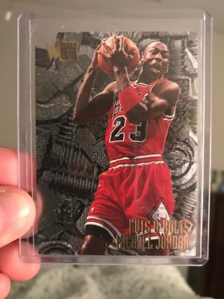 1995 - 96 Fleer Metal Michael Jordan Chicago Bulls 212 Nuts And Bolts Rare Insert