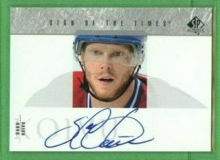 Saku Koivu 2003 - 04 Sp Authentic Sign Of The Times Autograph On Card Auto Sot - Sk
