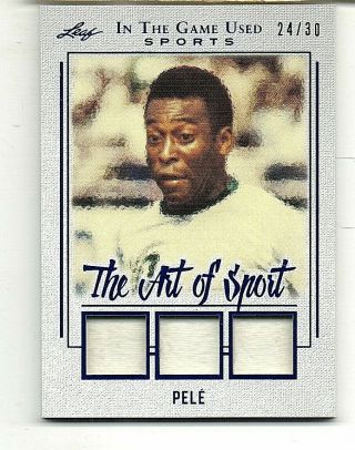2019 Leaf In The Game Pele Triple Game - Relic /30