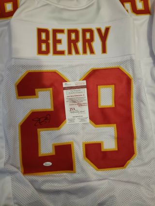 Eric Berry Signed Auto Kansas City Chiefs White Jersey Jsa Autographed