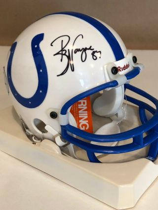 Reggie Wayne Autographed Colts Mini Helmet Absolute Memorabilia