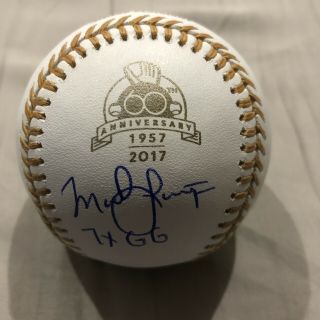 Mark Langston Signed Autographed 60th Anniversary Gold Glove Gg Baseball “7x Gg”