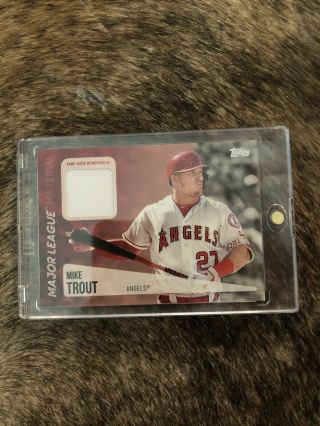 2019 Topps Mike Trout Game Worn Jersey Card