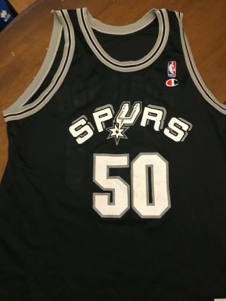 Vintage Champion David Robinson San Antonio Spurs Jersey Size 48