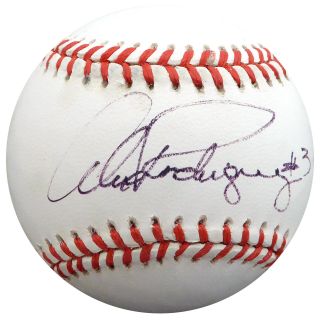 Alex Rodriguez Autographed Al Baseball Yankees Mariners " 3 " Beckett H75240