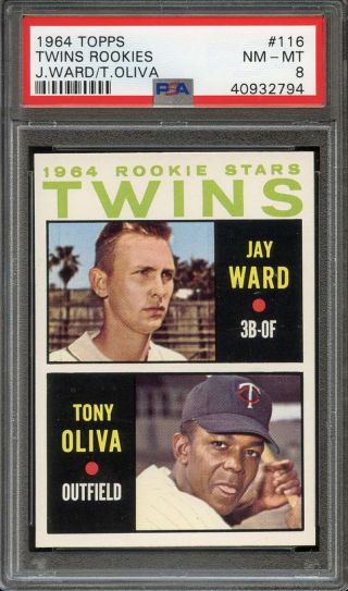 1964 Topps 116 Twins Rookies Tony Oliva Psa 8 Centered Adt1260