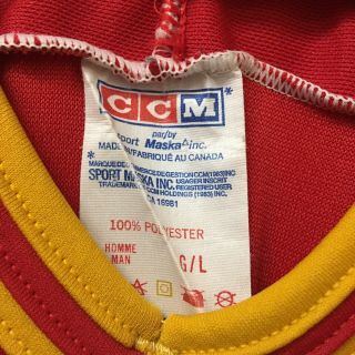 Vintage Calgary Flames Hockey Jersey Size Large 8