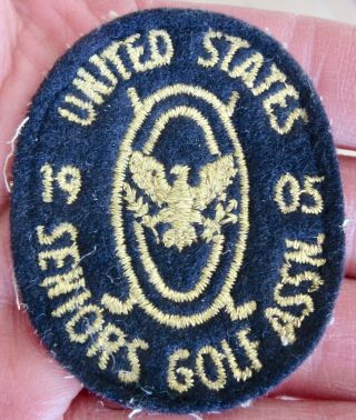 Patch 1905 Antique United States Seniors Golf Association Vintage Ussga Golfing