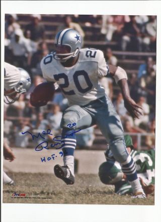 Dallas Cowboys Mel Renfro Autographed 8x10 Photo Nfl Hall Of Fame