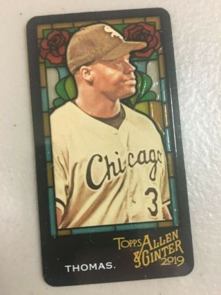 2019 Topps Allen & Ginter Stained Glass Mini Frank Thomas White Sox 118 /25