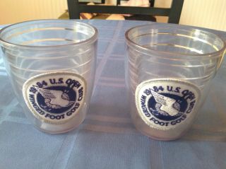 U.  S.  Open - Winged Foot Golf Club 1984 Double Old Fashion Glasses Set 2