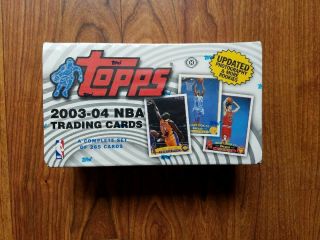 Topps Basketball Factory 2003 - 2004 Complete Set 265 :lebron James Rookie