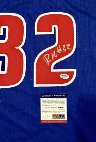Richard Rip Hamilton Autographed Detroit Pistons Custom Jersey PSA 2
