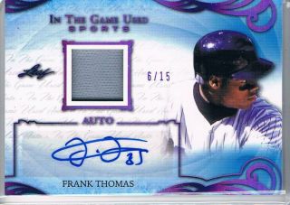 2019 Leaf In The Game Frank Thomas Jersey Auto Autograph /15