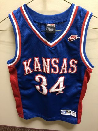 Paul Pierce - Kansas Jayhawks Basketball Jersey Nike Youth Size Small