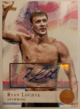 2012 Topps U.  S.  Olympic Team Autographs Bronze 17 Ryan Lochte 25/50