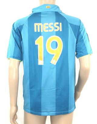 Nike Mens Barcelona Anniversary Jersey 2007/2008 Lionel Messi Blue Size Large 5