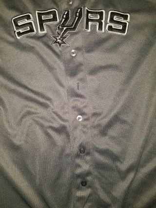 Tony Parker San Antonio Spurs Majestic Baseball Style Jersey Size XL fits like M 5