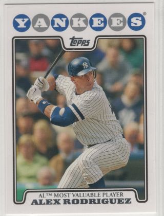 2008 Topps Baseball York Yankees Team Set (23 Cards)