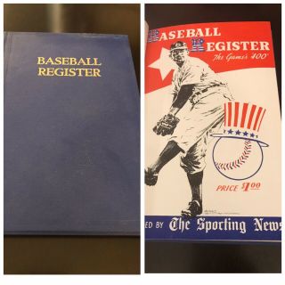 1941 Sporting News Baseball Register Hardcover Bound
