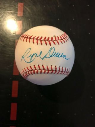 Ryne Duren 5x Allstar 58 Ws Champs York Yankees Signed Baseball
