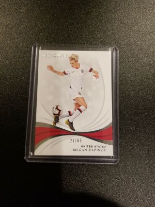 2018 - 19 Immaculate Soccer Megan Rapinoe 21/65 United States Women World Cup