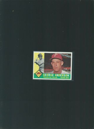 1960 Topps 34 George Anderson - Phillies - Ex/mt