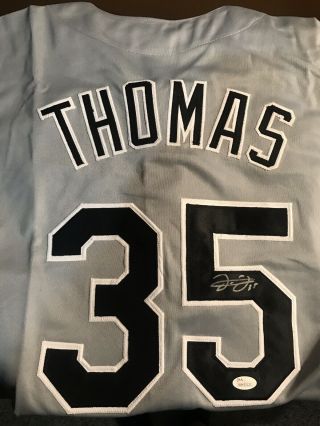 Frank Thomas Signed Chicago White Sox Stat Jersey