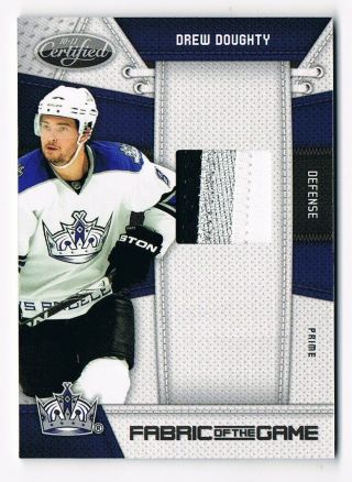 2010 - 11 Certified Fabric Of The Game Prime Jersey Patch Dd Drew Doughty 18/25