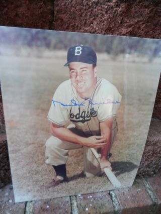 Vintage Duke Snider L.  A.  Dodgers Autographed 8 X 10 Picture