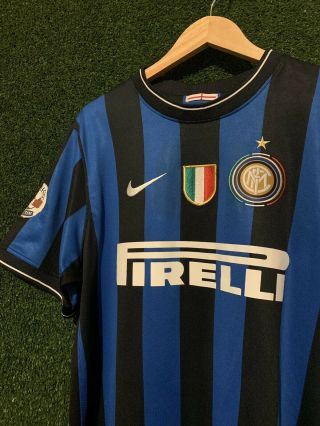 Inter Milan Nike Authentic Home Soccer Jersey Size Large