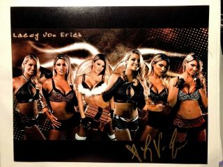 Lacey Von Erich Autographed Photo 8x10 Signed Sexy Diva Wcw Wwe Wwf Nwa 3
