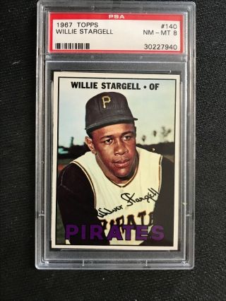 1967 Topps Willie Stargell 140 Psa 8