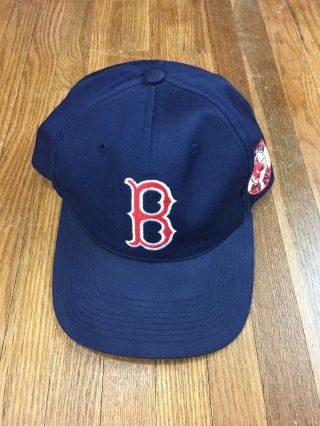 Vintage Boston Red Sox Snapback Hat Big Logo Spell Out Baseball Cap Mlb