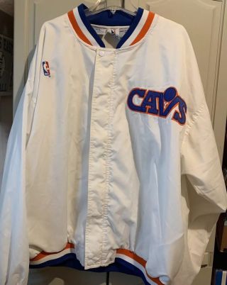 Vintage Authentic Cleveland Cavaliers Cavs Champion Warm Up Jacket Jersey Xl