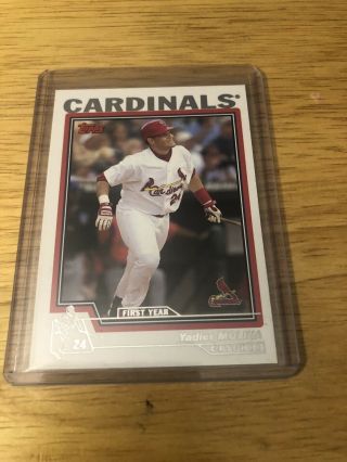 2004 Topps Yadier Molina Rc Rookie St.  Louis Cardinals 324 Nm -