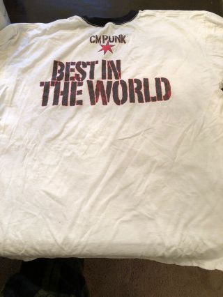 CM Punk Best in the World WWE T Shirt Size XL Wrestling 4